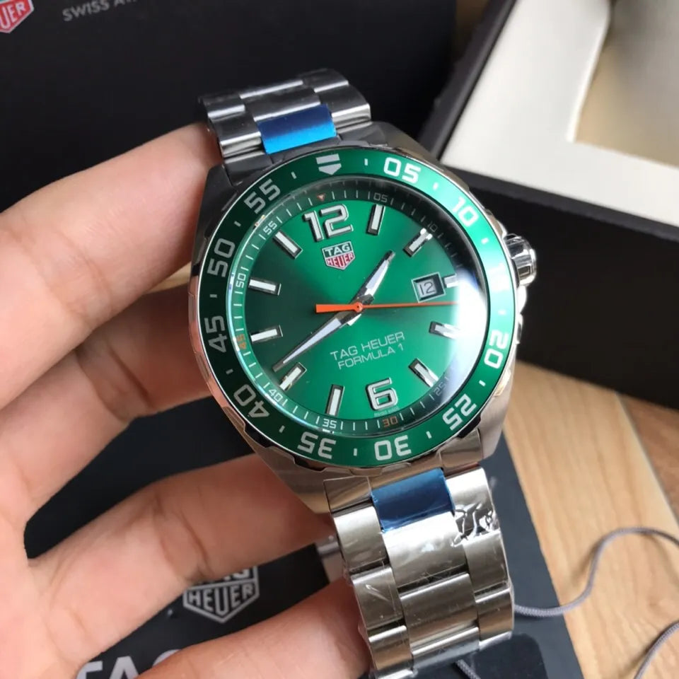 Tag Heuer Formula 1 Limited Edition Green Dial Watch for Men - WAZ1017.BA0842