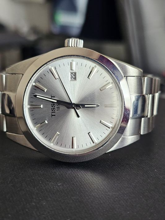 Tissot Gentleman Silver Dial Watch For Men - T127.410.11.031.00