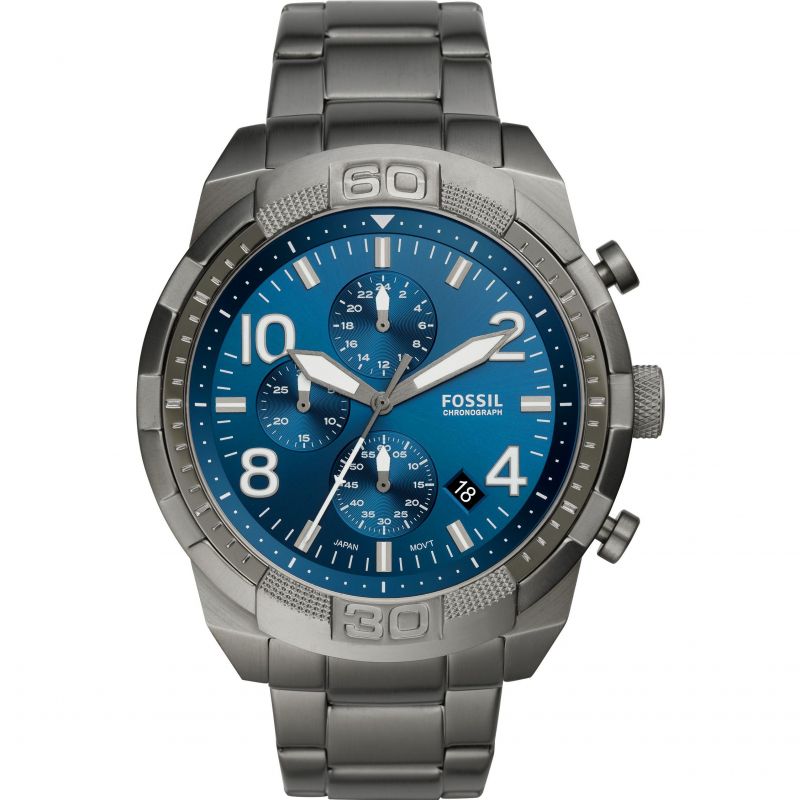Fossil FS5711 Bronson Chronograph Smoke Blue Steel Watch