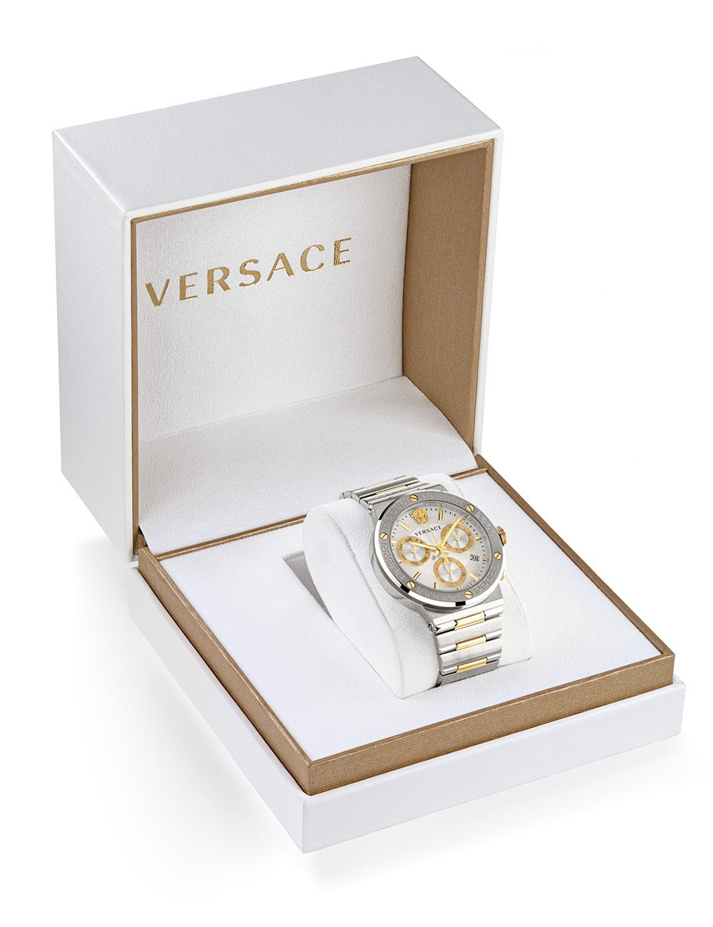 VERSACE Mod. GRECA LOGO CHRONOGRAPH - SILVER-3