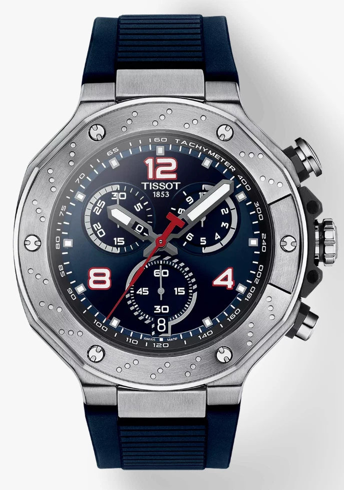 Tissot T-Race Chronograph Quartz White Dial T1414171701100Men's Watch