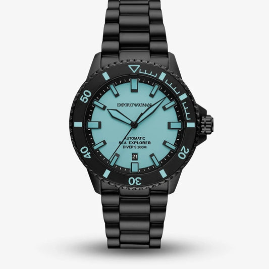 Emporio Armani Mens Sea Explorer Blue Dial Watch AR60084