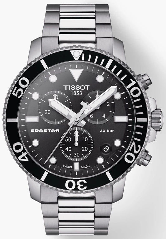 Tissot Seastar 1000 Chronograph Quartz Black Dial Men's Watch T120.417.11.051.00