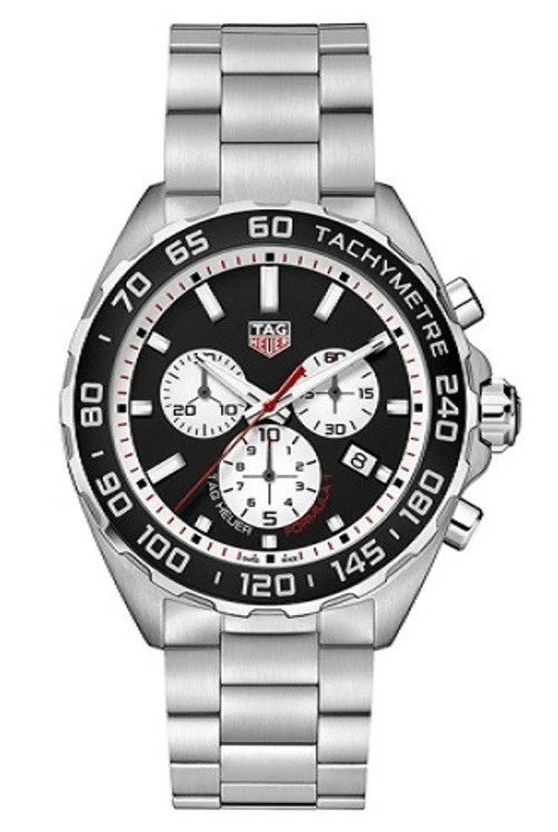 Tag Heuer Formula 1 Chronograph Black White Quartz Watch Steel CAZ101E.BA0842