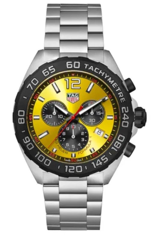 Tag Heuer Formula 1 Chronograph Gold Black Quartz Watch Steel CAZ101AM.BA0842