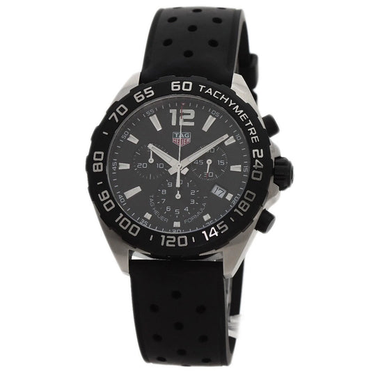 Tag Heuer Formula 1 Black Dial Black Leather Strap Watch for Men - CAZ1010.FT8024
