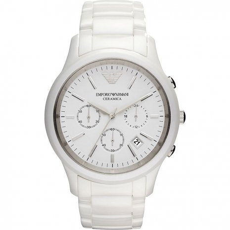 Emporio Armani AR1453 Renato Large Ceramic Chronograph Watch