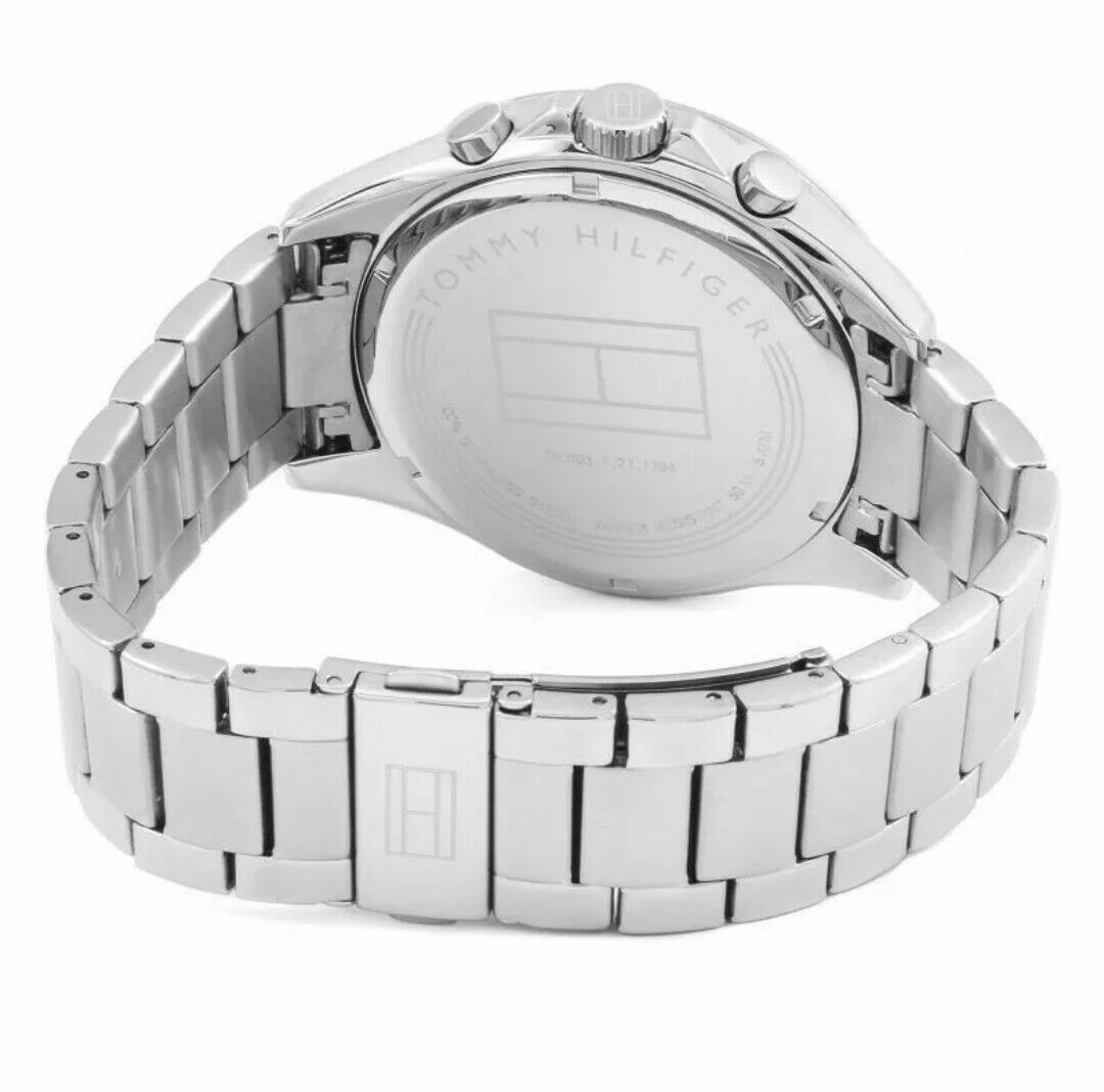 Tommy Hilfiger Luke 1791104 Black Silver Chronograph Men's Watch