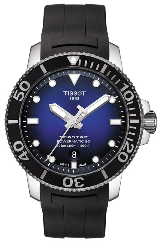 Tissot Seastar 1000 Powermatic 80 Black Dial 43MM Men's Watch T120.407.17.041.00