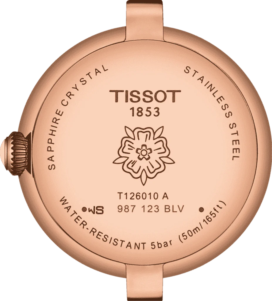 Tissot Bellissima Small Lady White Dial Brown Leather Strap Watch For Women - T126.010.36.013.00