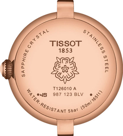 Tissot Bellissima Small Lady White Dial Brown Leather Strap Watch For Women - T126.010.36.013.00
