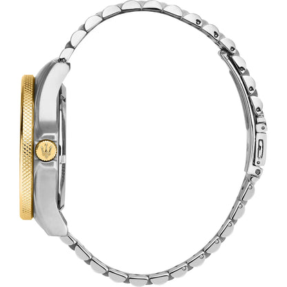 Sfida Automatic Skeleton Black Dial Two Tone Watch For Men - R8823140010