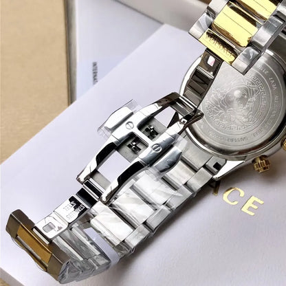 Chronograph Watch 1.8" Gold Case - VEV700619