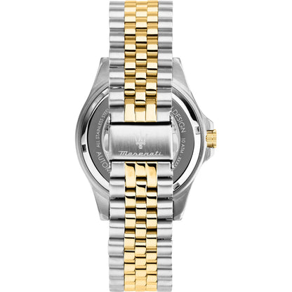 Sfida Automatic Skeleton Black Dial Two Tone Watch For Men - R8823140010