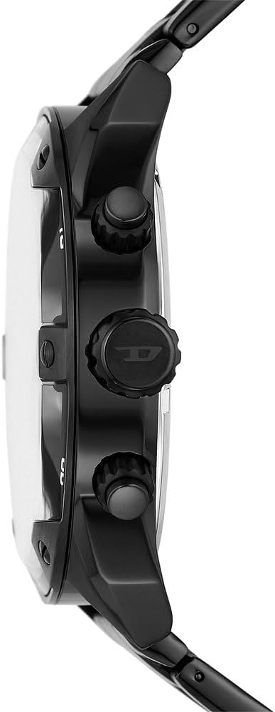 Brand New Diesel Spiked Black Chronograph Watch DZ4644