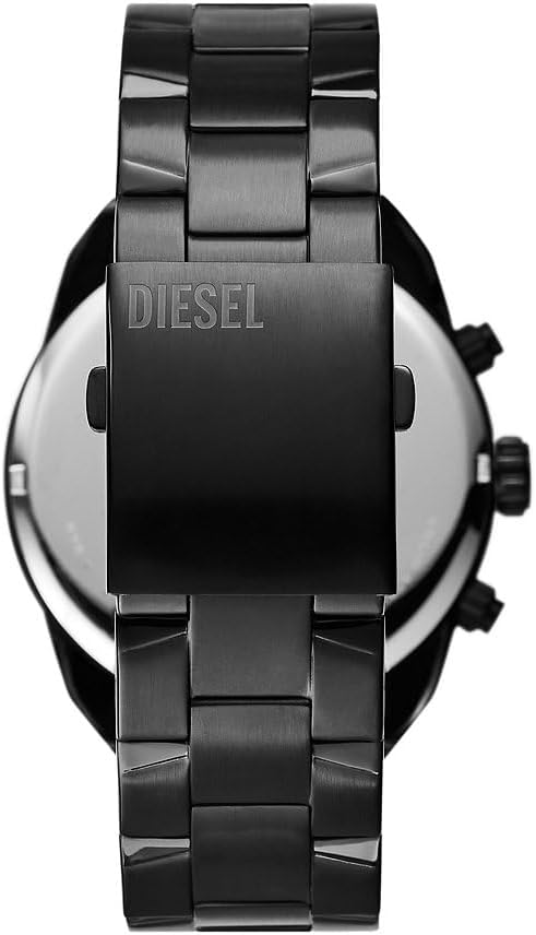 Brand New Diesel Spiked Black Chronograph Watch DZ4644