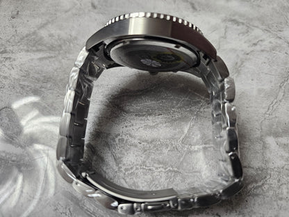 BaoDery BD1791121 Ocean Edition Black Dial Two Tone Steel Strap Watch for Men