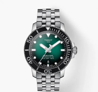Tissot Seastar 1000 Powermatic 80 Green Dial 43MM Men's Watch T120.407.11.091.01
