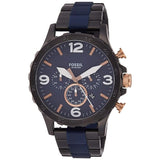 Fossil Men's JR1494 Nate Analog Display Analog Quartz Black Watch