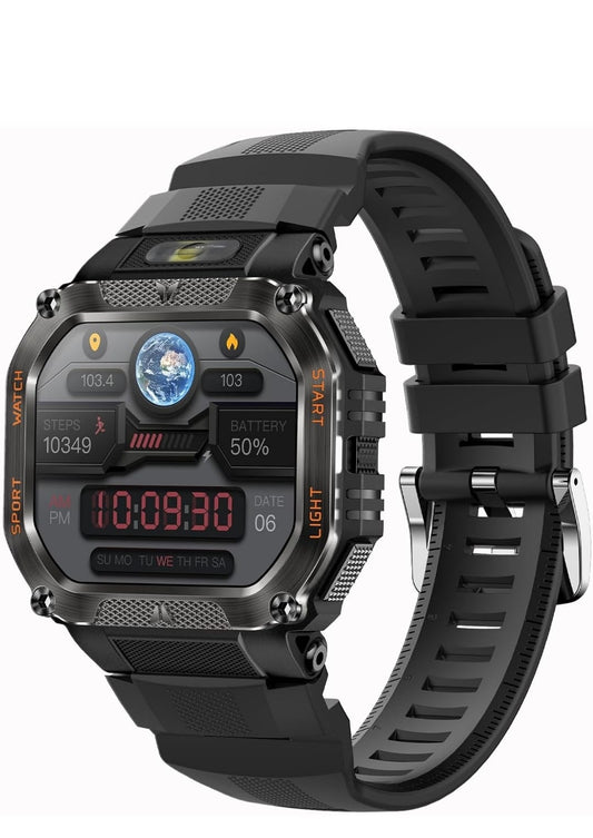 Military Smart Watch for Men's Fitness 480mah Waterproof
