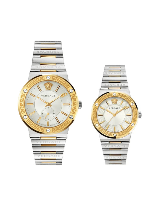Versace Greca VEVI00320 VEVH00620 Pair Wrist Watch