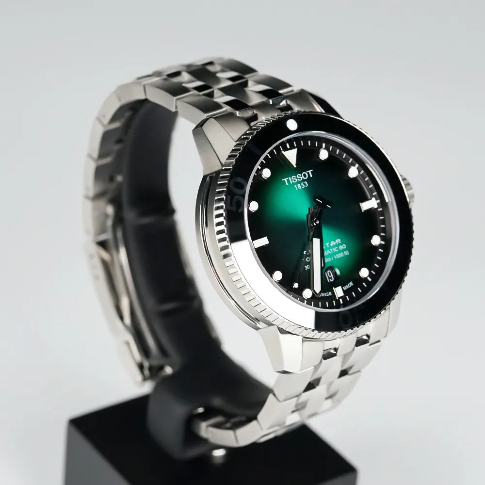 Tissot Seastar 1000 Powermatic 80 Green Dial 43MM Men's Watch T120.407.11.091.01