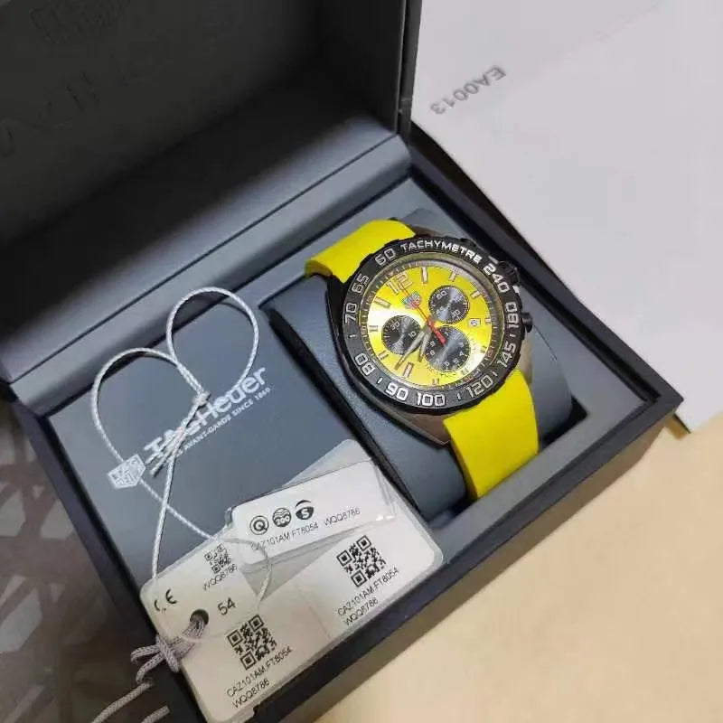 Formula 1 Yellow Chronograph Quartz Men’s Watch - CAZ101AM.FT8054