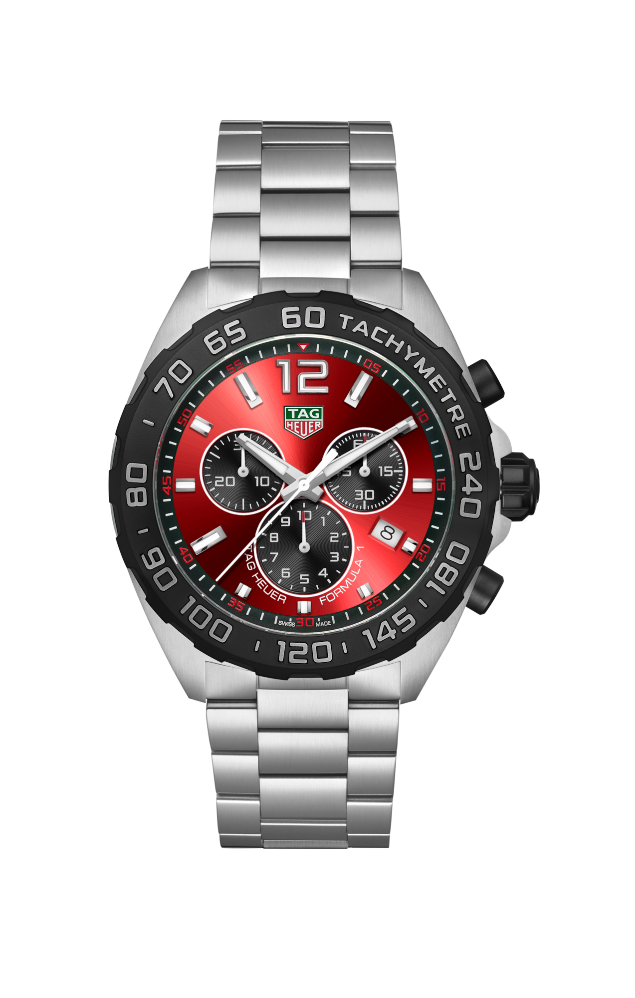 Formula 1 Chronograph Red Black Quartz Watch Steel CAZ101AN.BA0842