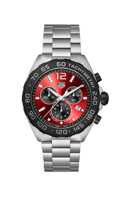Formula 1 Chronograph Red Black Quartz Watch Steel CAZ101AN.BA0842