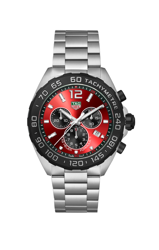 Formula 1 Chronograph Red Black Quartz Watch Steel CAZ101AN.BA0842