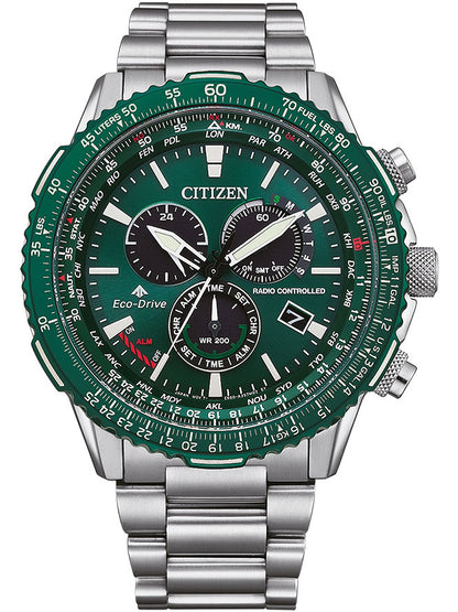 CITIZEN Mod. RADIOCONTROLLED Crono Pilot Steel-0