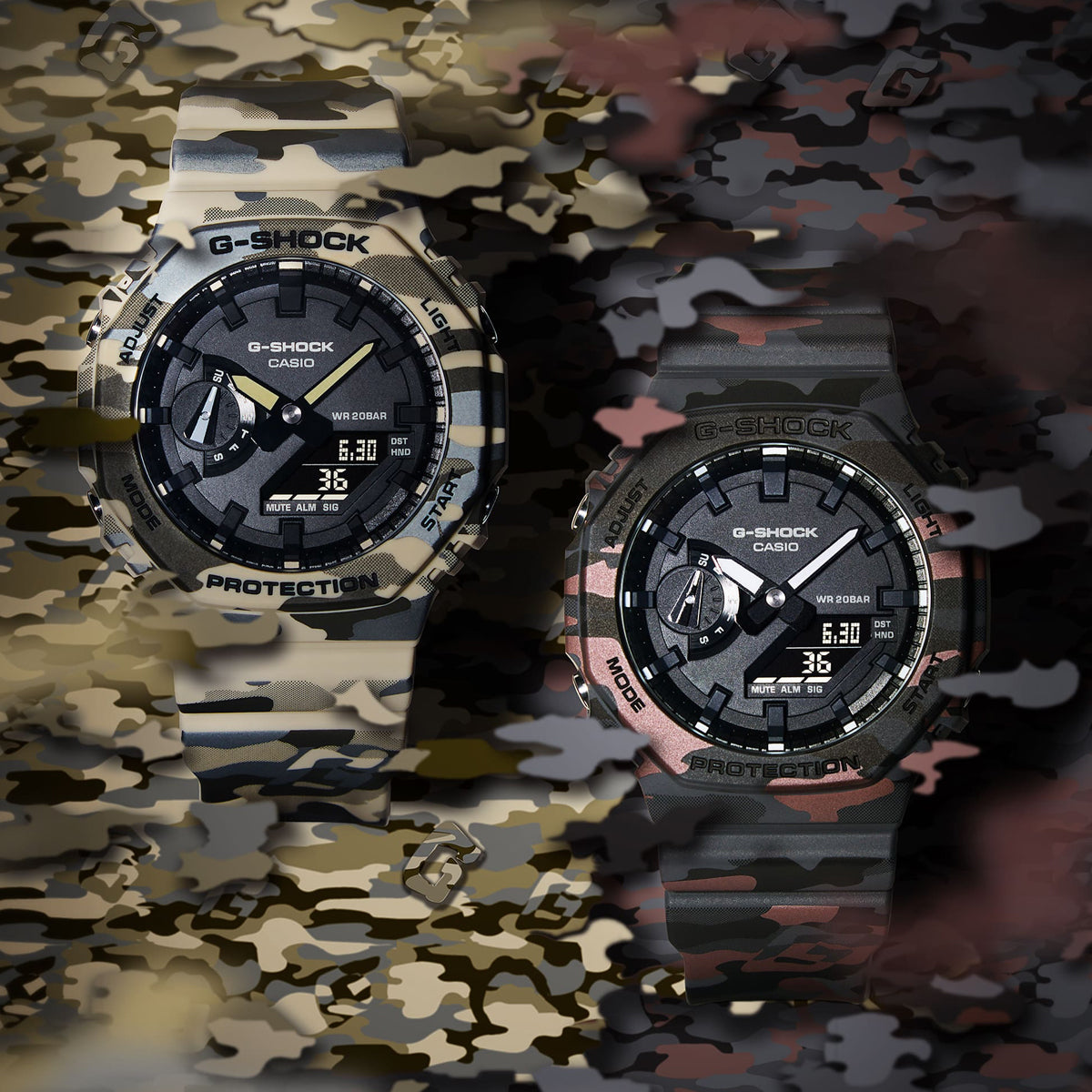 CASIO G-SHOCK Mod. OAK - BROWN CAMOUFLAGE SERIE ***NEW!***-3