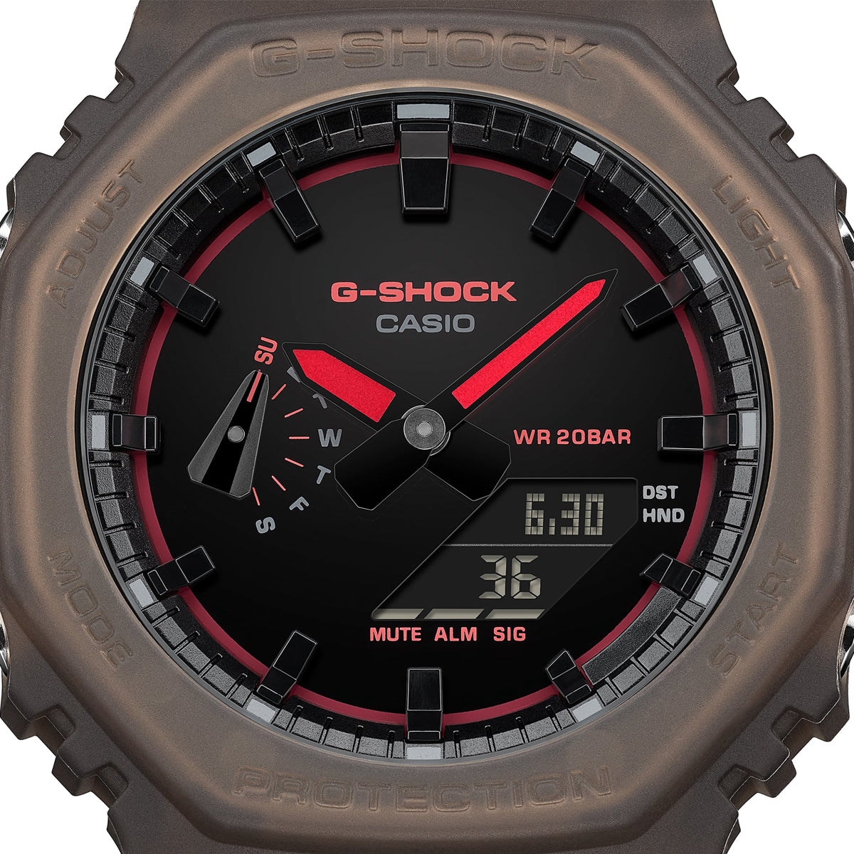 CASIO G-SHOCK Mod. OAK - SMOKE LIGHT SERIE - BROWN-4