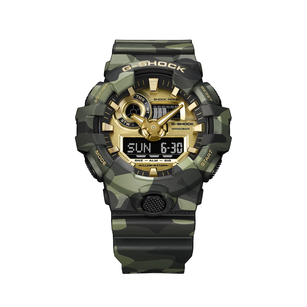 CASIO G-SHOCK Mod. BOLD - CAMO AND GOLD SERIE-1