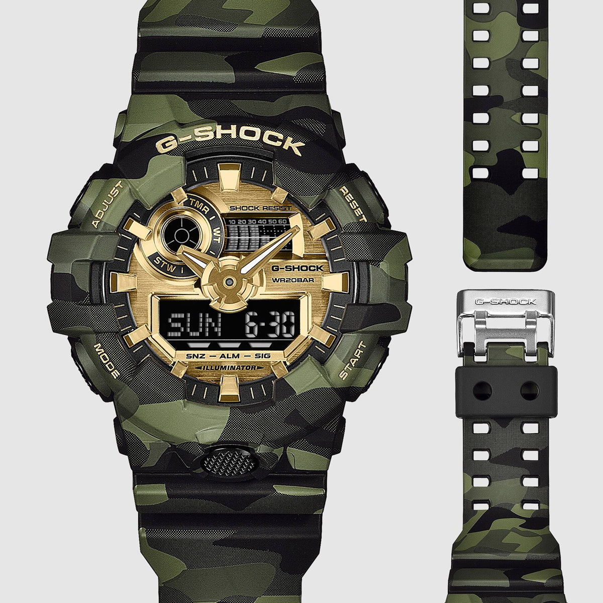CASIO G-SHOCK Mod. BOLD - CAMO AND GOLD SERIE-3