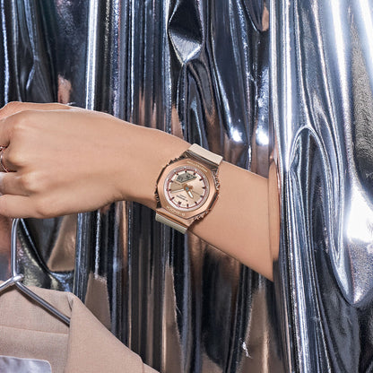 CASIO G-SHOCK Mod. MINI OAK G-STEEL - ROSE GOLD-1