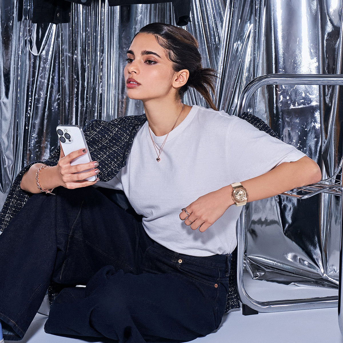 CASIO G-SHOCK Mod. MINI OAK G-STEEL - ROSE GOLD-2