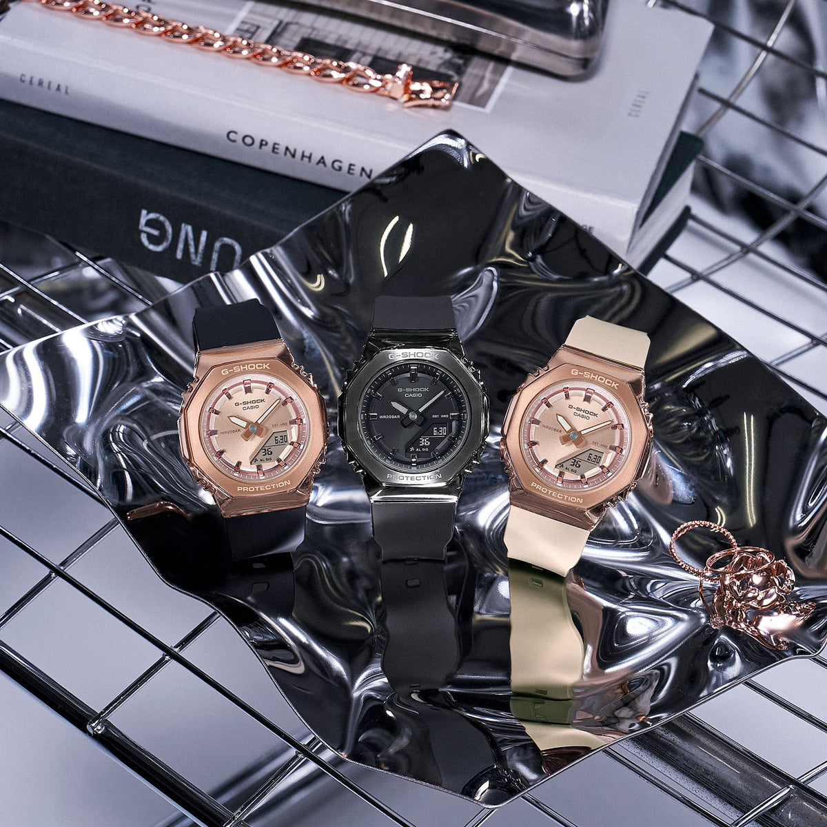 CASIO G-SHOCK Mod. MINI OAK G-STEEL - ROSE GOLD-3
