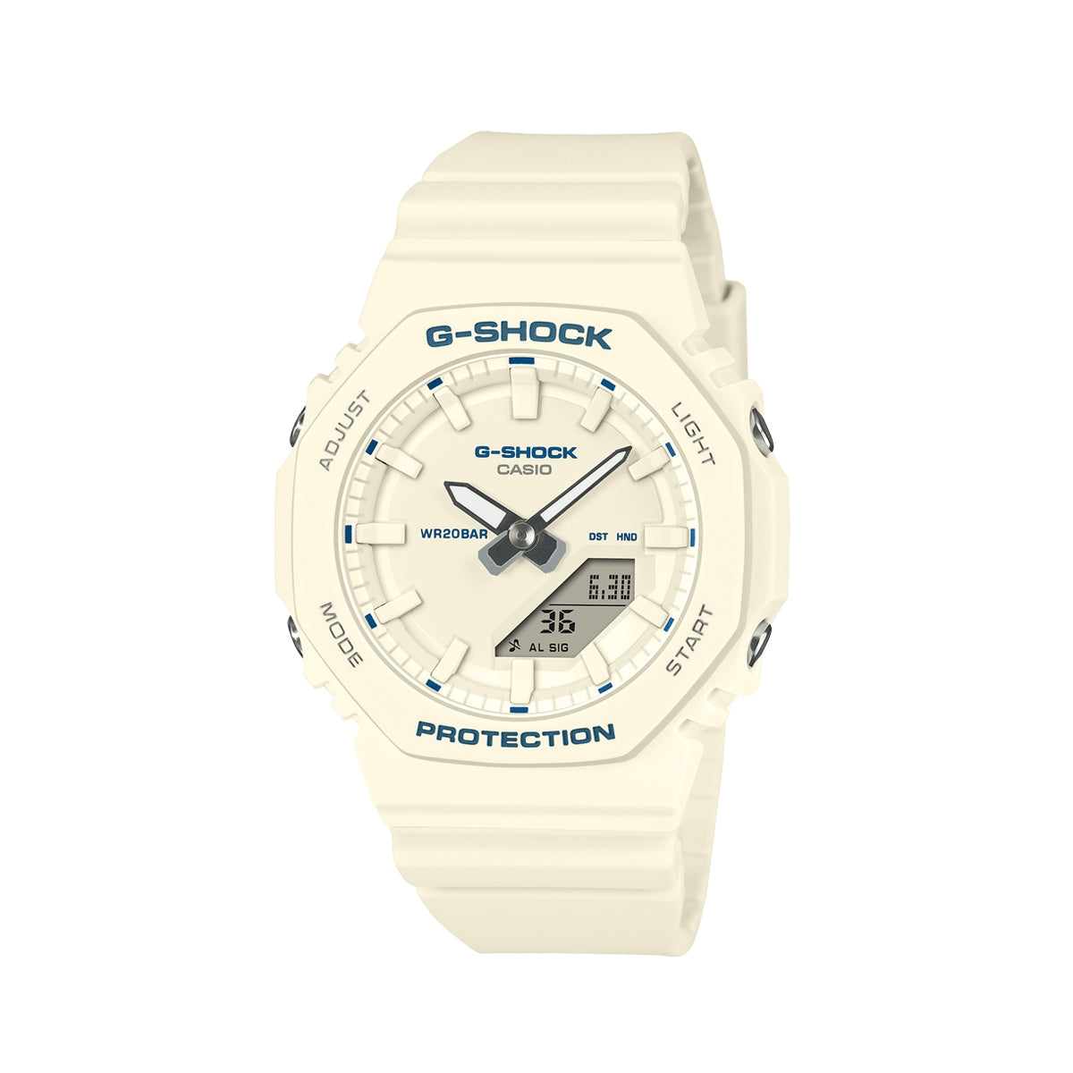 CASIO G-SHOCK Mod. OAK COMPACT - BLUE ACCENT SERIE - IVORY-0