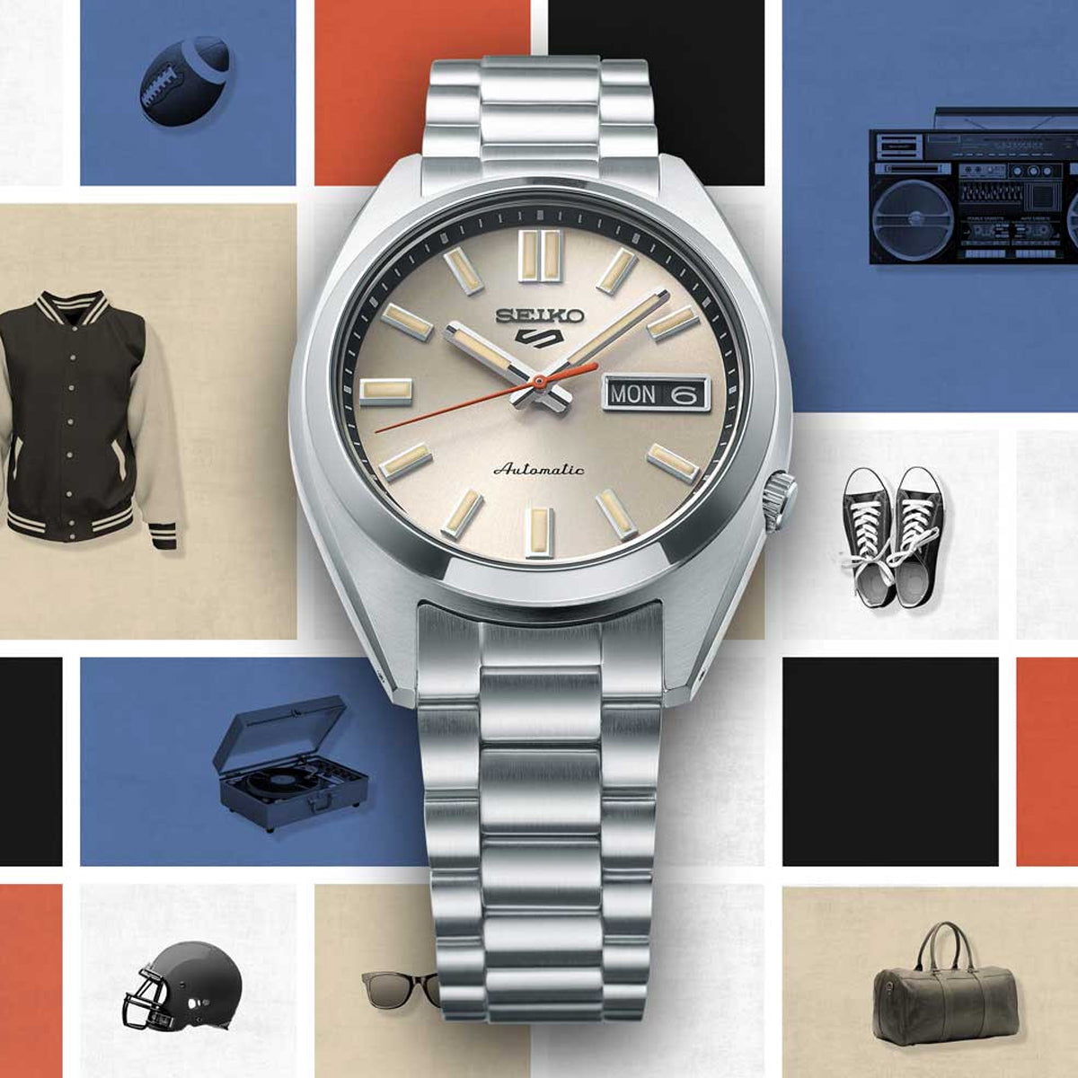 SEIKO 5 WATCHES Mod. SRPK91K1-3