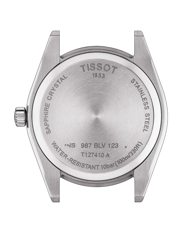 Tissot Gentleman Blue Dial Brown Leather Strap Watch For Men - T127.410.16.041.00
