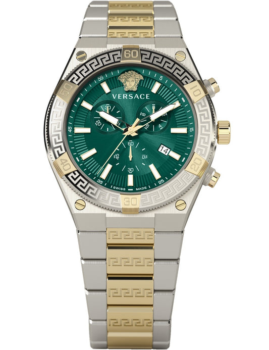 VERSACE Mod. V-SPORTY GRECA CHRONO - GREEN-0