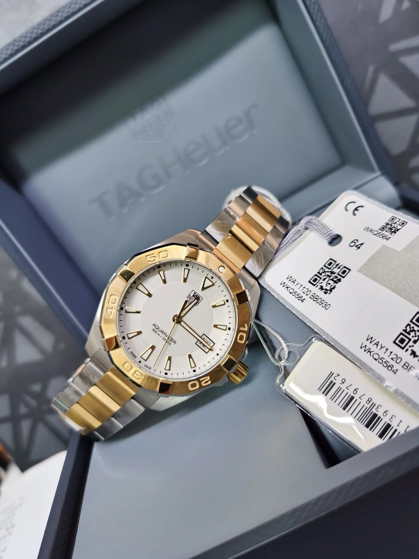 Tag Heuer Aquaracer Quartz Watch White Dial - WAY1120.BB0930
