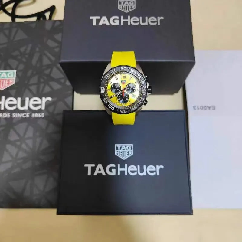 Formula 1 Yellow Chronograph Quartz Men’s Watch - CAZ101AM.FT8054