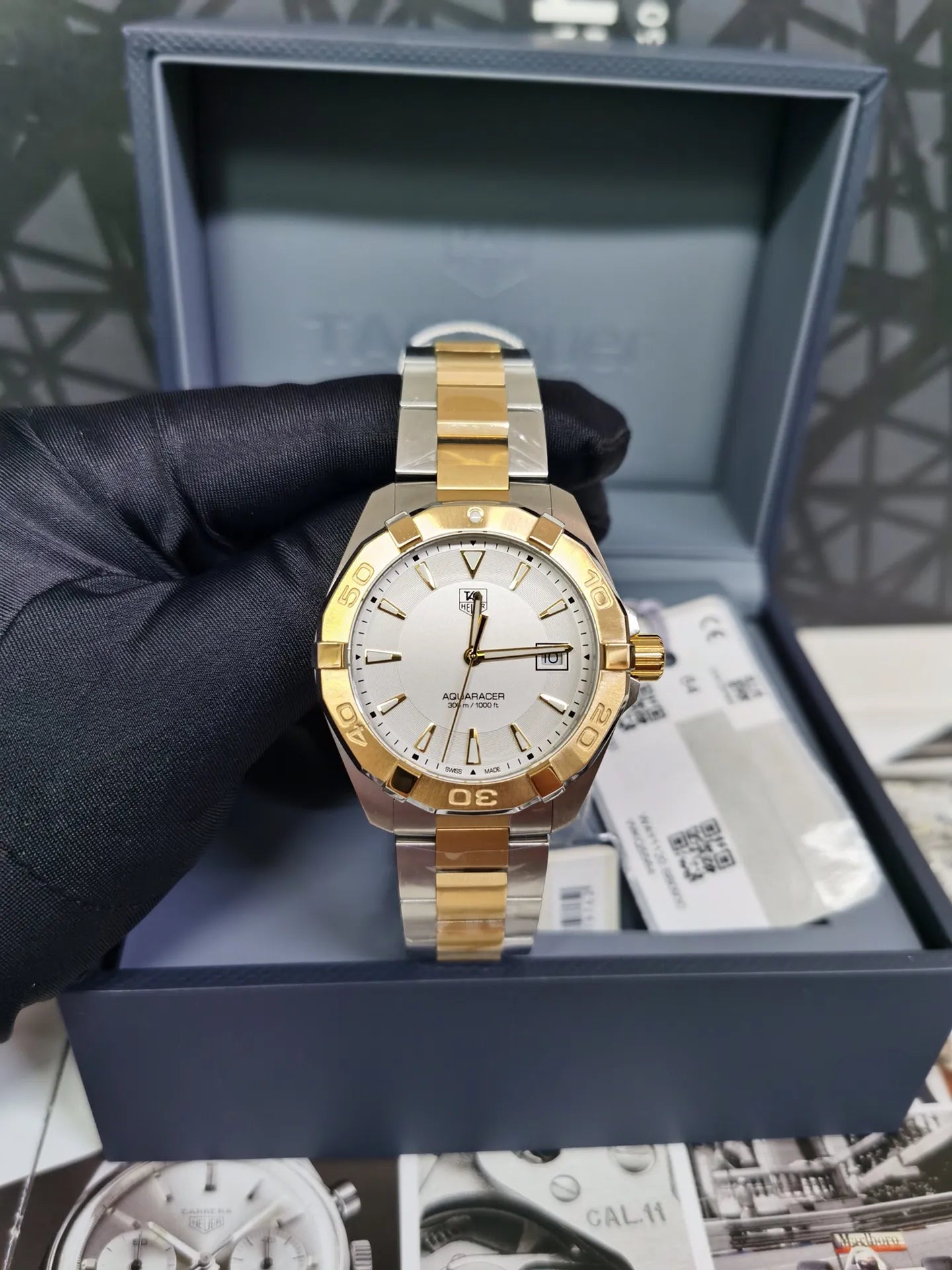 Tag Heuer Aquaracer Quartz Watch White Dial - WAY1120.BB0930