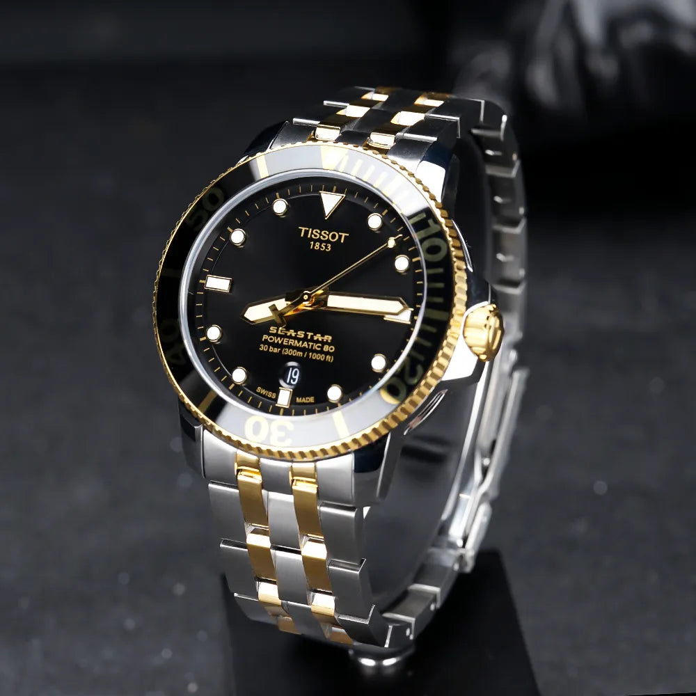 Tissot Seastar 1000 Powermatic 80 Black Dial 43MM Men's Watch T120.407.22.051.00