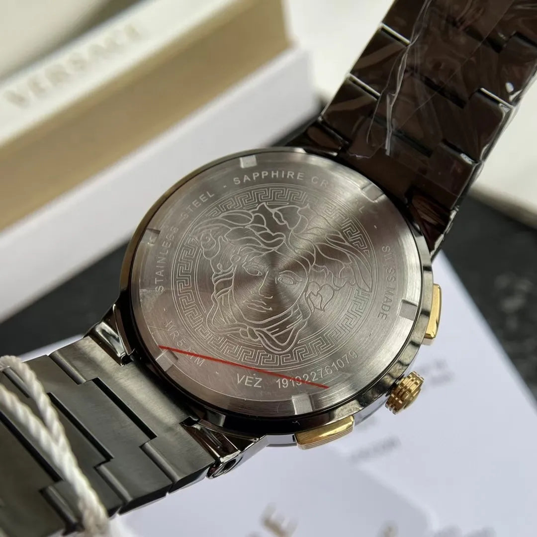 Versace Men's Watch Greca Logo Chrono 43mm - VEZ900521