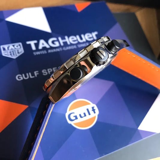 Tag Heuer Men's Formula 1 Gulf SE Quartz Chronograph 43mm Watch CAZ101N.FC8243