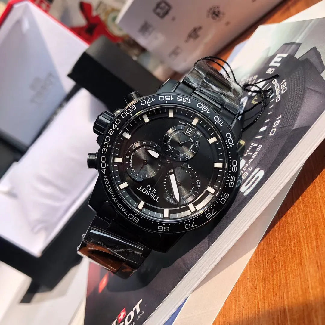 Tissot T-Sport Chronograph Quartz Black Dial Men's Watch -T125.617.33.051.00