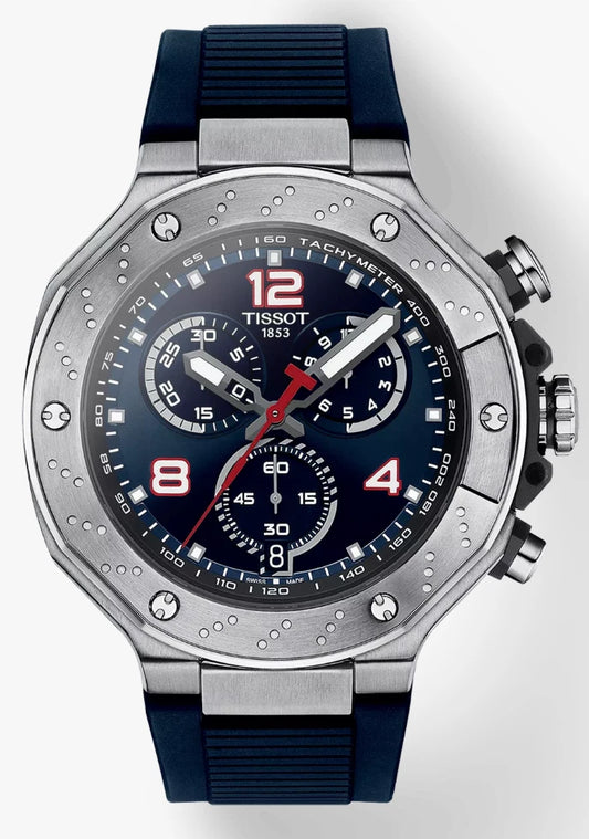 Tissot T-Race Chronograph Quartz White Dial T1414171701100Men's Watch